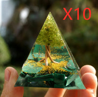 Thumbnail for Pyramid Decoration Natural Crystal Gravel Energy Tower