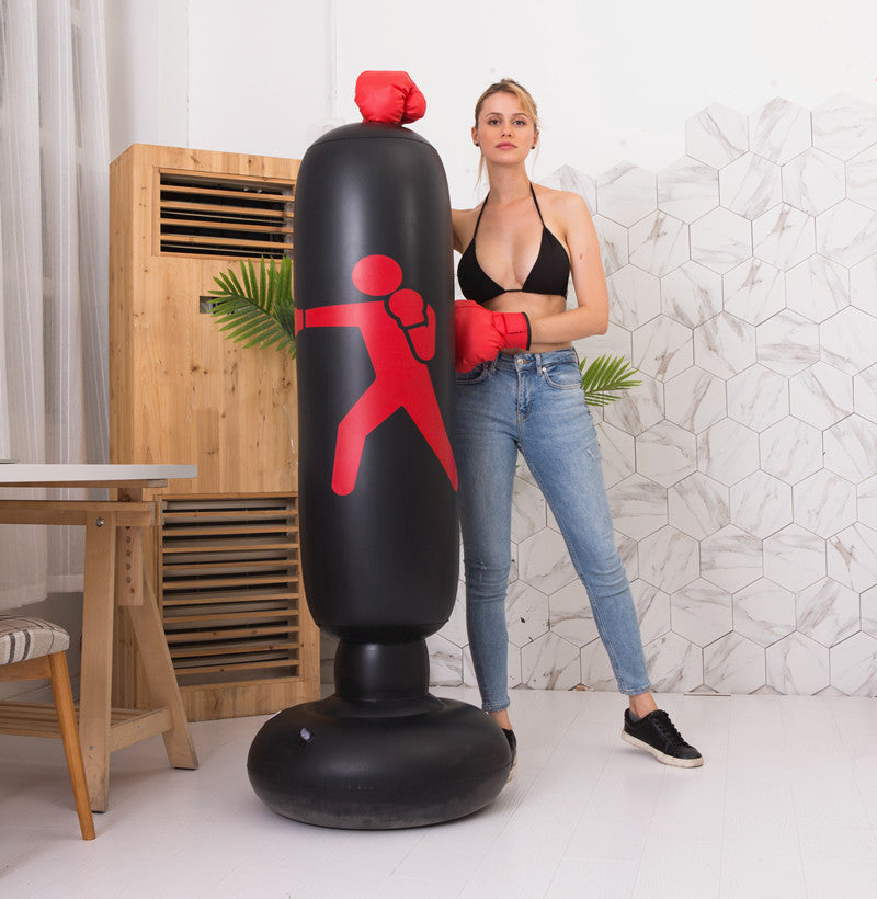 Boxing Punching Bag Inflatable Free-Stand Tumbler Sandbag