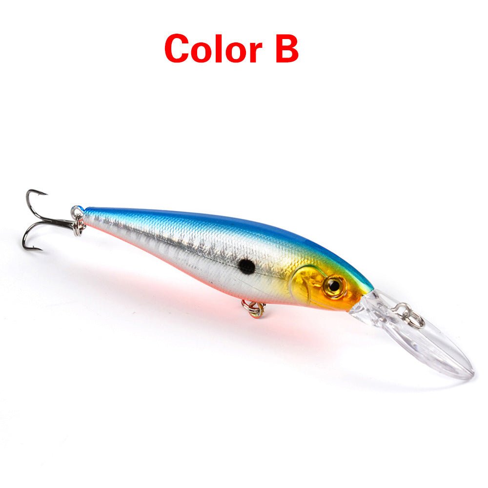 10PCS Minnow Fishing Lures Laser Hard Artificial Bait 3D Eyes 11cm 10g Fishing Wobblers Crankbait Minnows 6