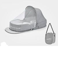 Thumbnail for Baby Crib Multifunctional Folding Newborn Nest Toddler Bed Portable Sun Protection Mosquito Net Infant Camping Bed Travel Cot