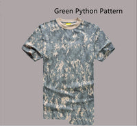 Thumbnail for Mesh Round Neck Foreign Military Camouflage T-shirt Military Fan Camouflage Short Sleeves