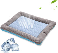 Thumbnail for Pet Cooling Pad Bed For Dogs Cats Puppy Kitten Cool Mat Pet Blanket Ice Silk Material Soft For Summer Sleeping Blue Breathable