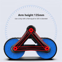 Thumbnail for Double Wheel Abdominal Exerciser Women Men Automatic Rebound Ab Wheel Roller Waist Trainer Gym Sports Home Exercise Devices