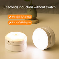 Thumbnail for Rotating Human Body Sensor Light Corridor Garage Light Wardrobe Light Motion Sensor Night Light