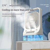 Thumbnail for Household Cooling Fan Usb Rechargeable Head Adjustable Air Cooling Water Cooled Air Conditioning Tank Low Noise Air Cooler Fans