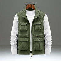 Thumbnail for Vest Multi-pocket Outdoor Work Clothes Sleeveless Waistcoat