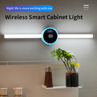 Thumbnail for Smart Cabinet Light Clock Timing Sensor Light Removable LED Wardrobe Light Manual Sweep Switch Light